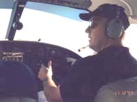 robert reil co-piloting a grumman supercharged twin commander